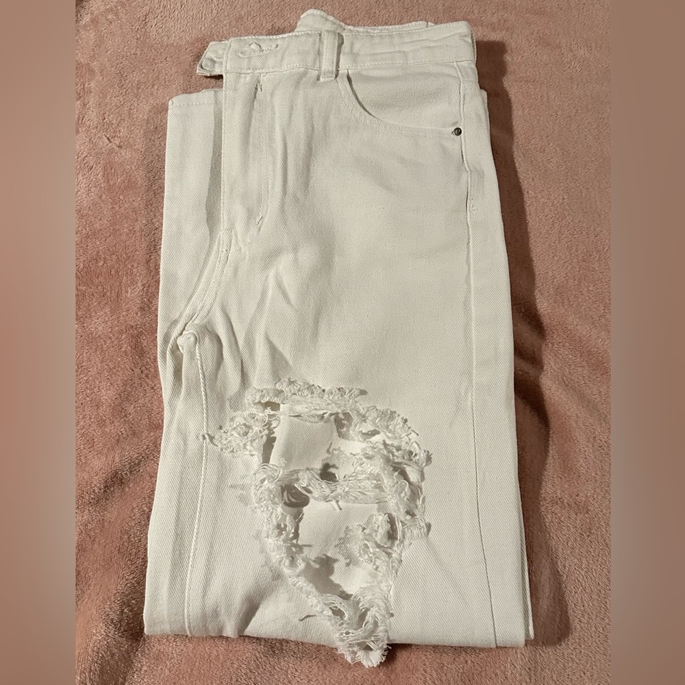 Distressed Flare Jeans